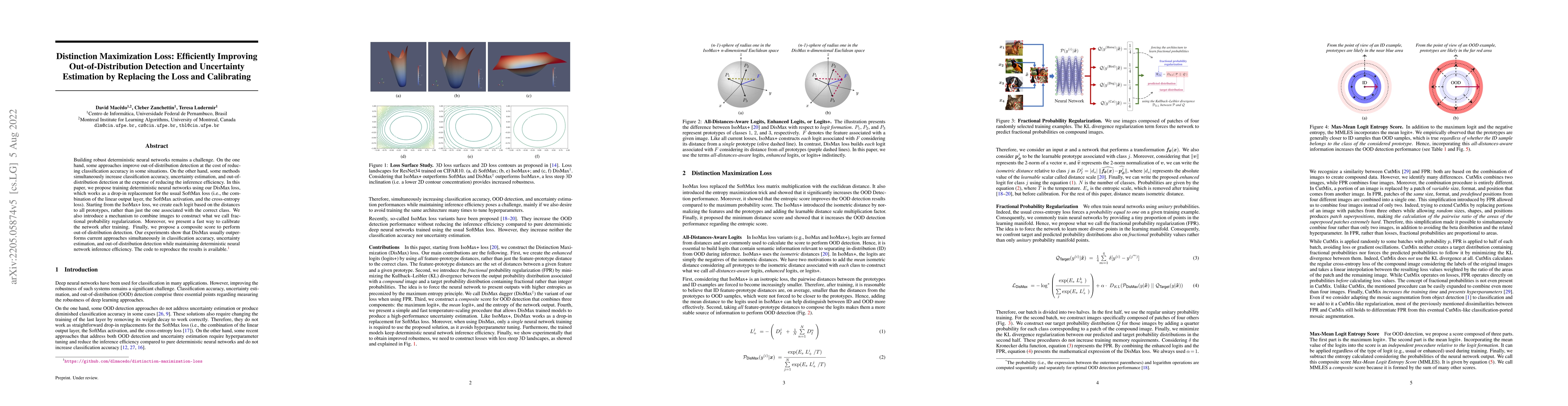 Thumbnail for Distinction Maximization Loss: Efficiently Improving Out-of-Distribution
  Detection and Uncertainty Estimation by Replacing the Loss and Calibrating