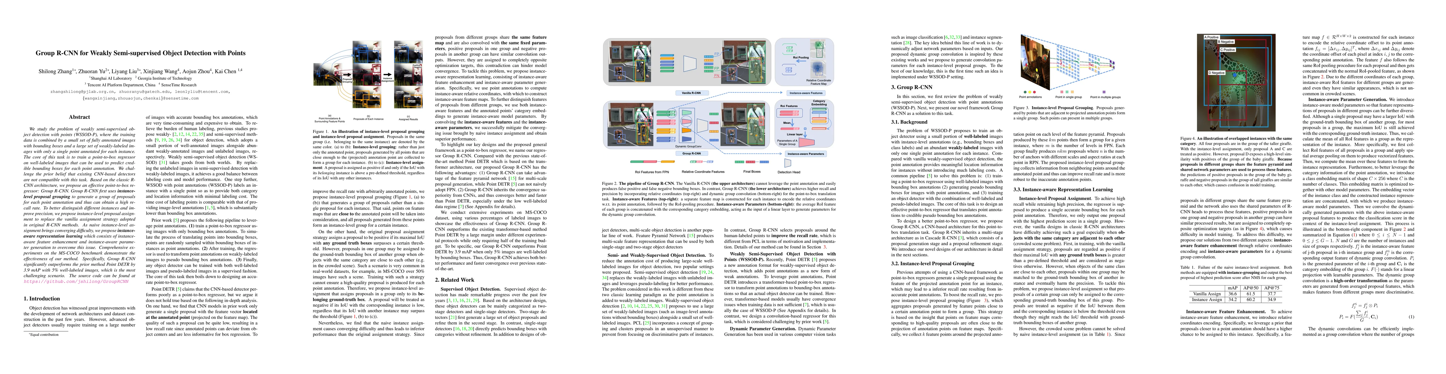 Thumbnail for Group R-CNN for Weakly Semi-supervised Object Detection with Points