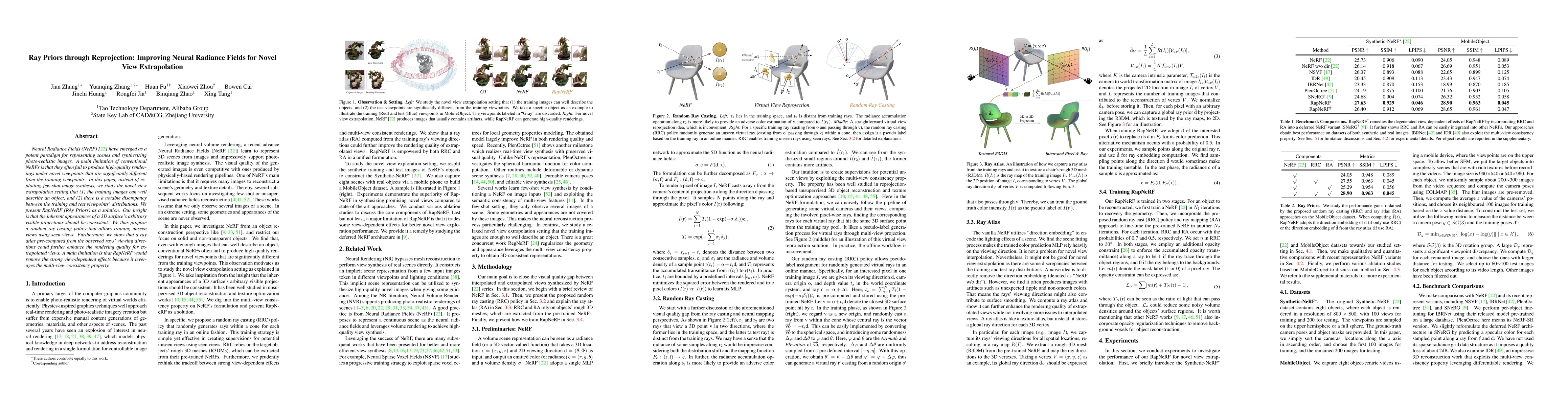 Thumbnail for Ray Priors through Reprojection: Improving Neural Radiance Fields for
  Novel View Extrapolation