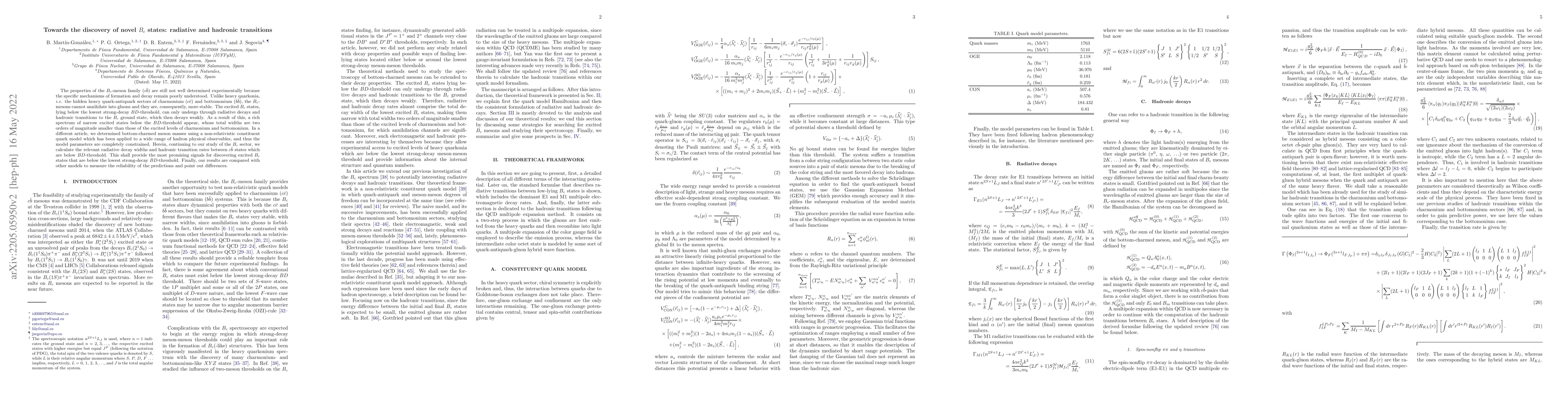 Thumbnail for Towards the discovery of novel $B_c$ states: radiative and hadronic
  transitions