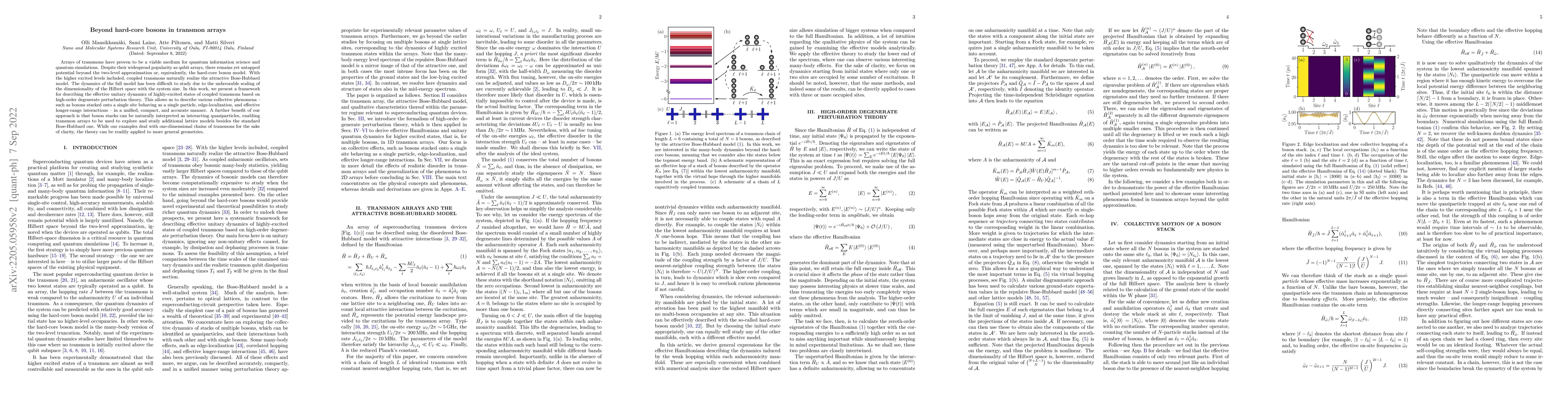 Thumbnail for Beyond hard-core bosons in transmon arrays