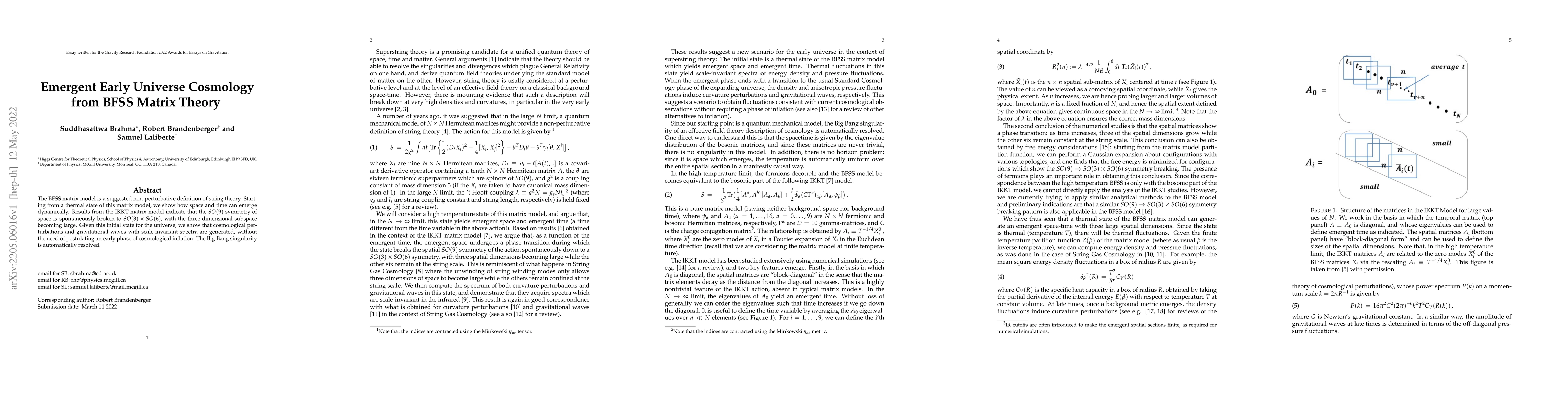 Thumbnail for Emergent Early Universe Cosmology from BFSS Matrix Theory