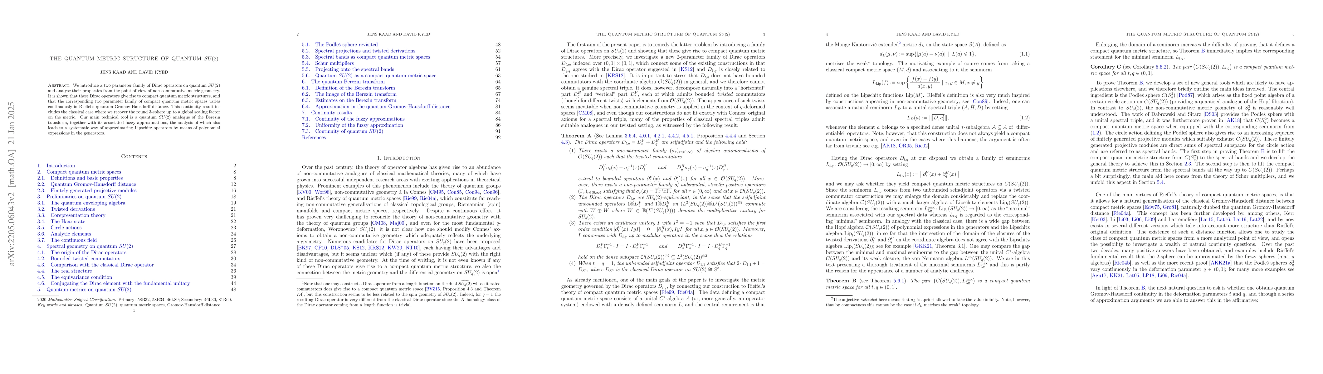 Thumbnail for The quantum metric structure of quantum SU(2)