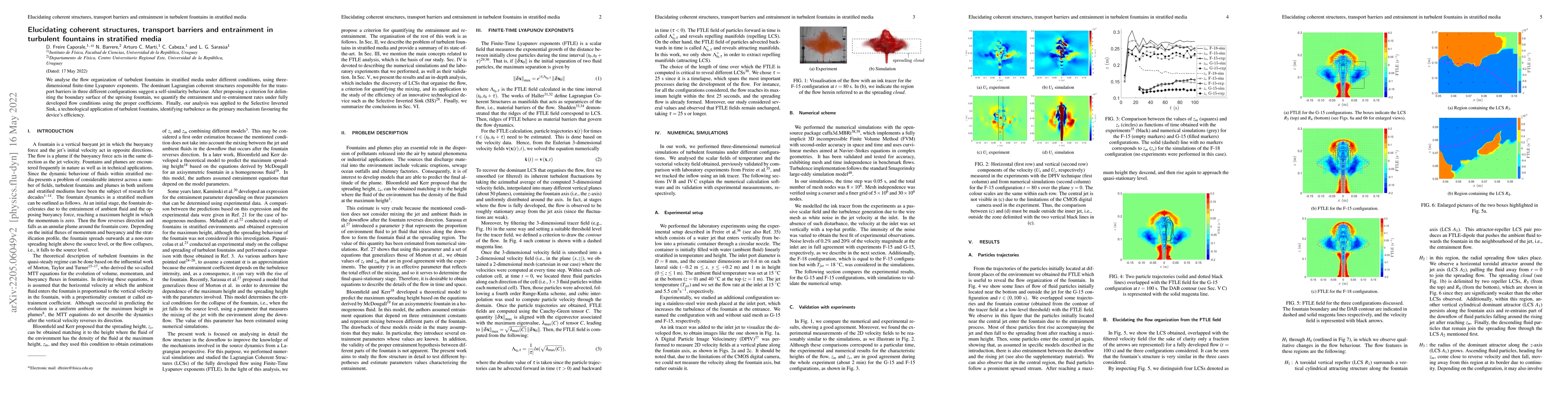 Thumbnail for Elucidating coherent structures, transport barriers and entrainment in
  turbulent fountains in stratified media