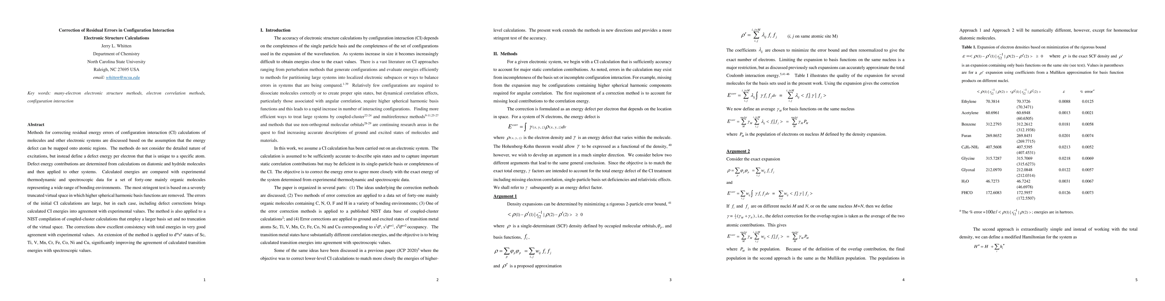 Thumbnail for Correction of Residual Errors in Configuration Interaction Electronic
  Structure Calculations