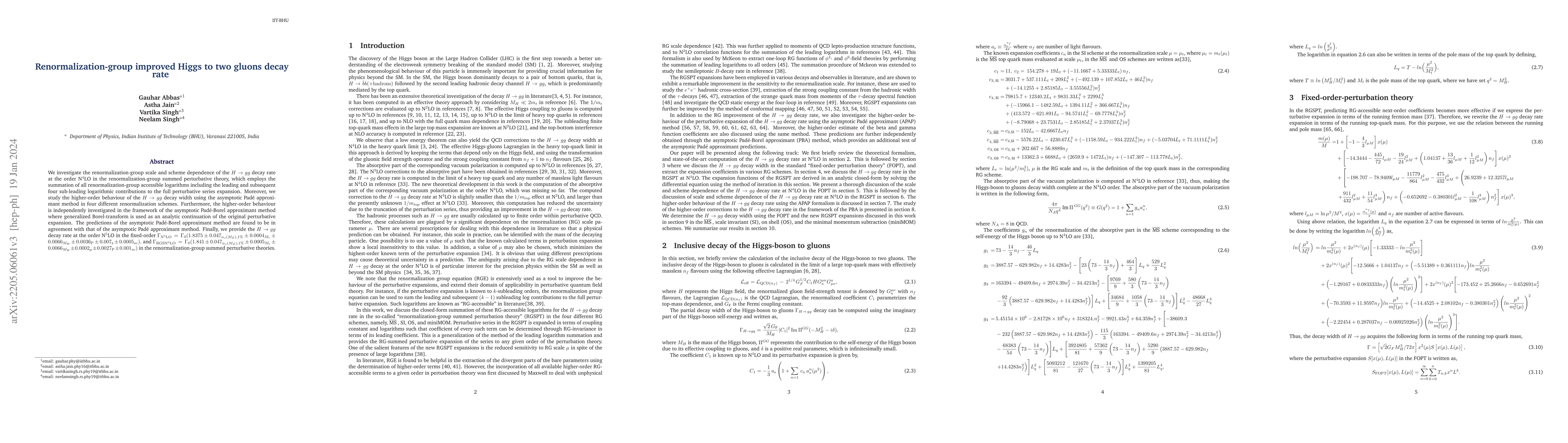 Thumbnail for Renormalization-group improved Higgs to two gluons decay rate