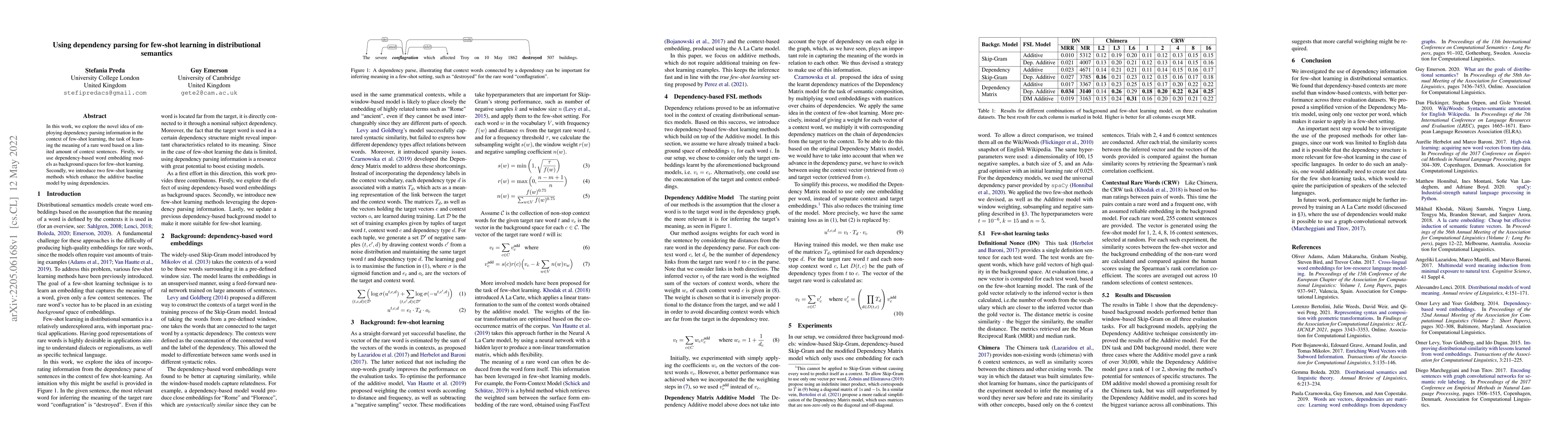 Thumbnail for Using dependency parsing for few-shot learning in distributional
  semantics