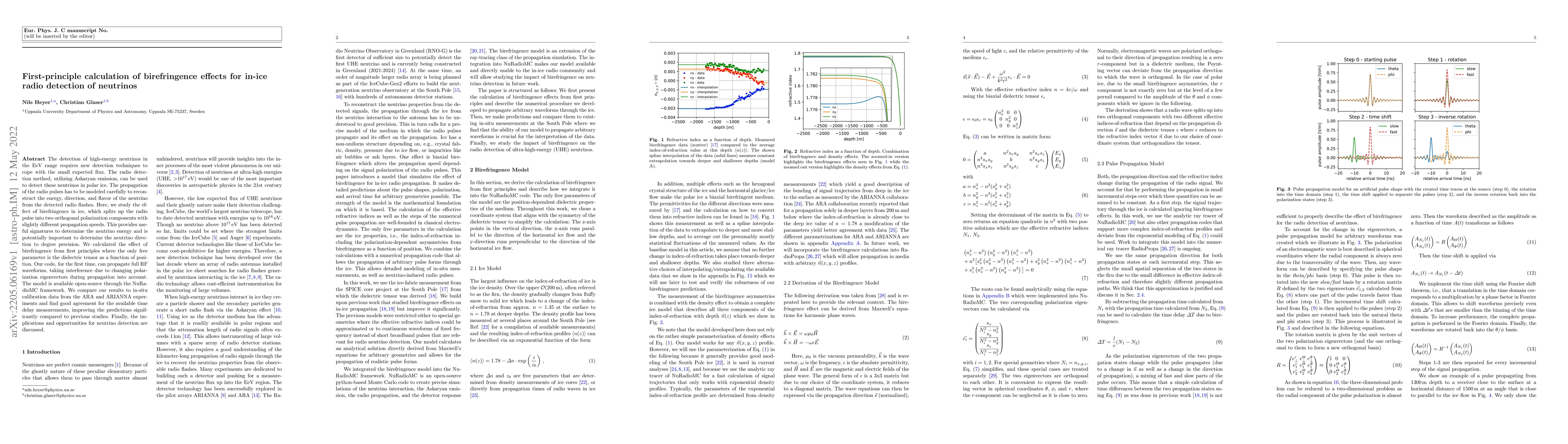 Thumbnail for First-principle calculation of birefringence effects for in-ice radio
  detection of neutrinos