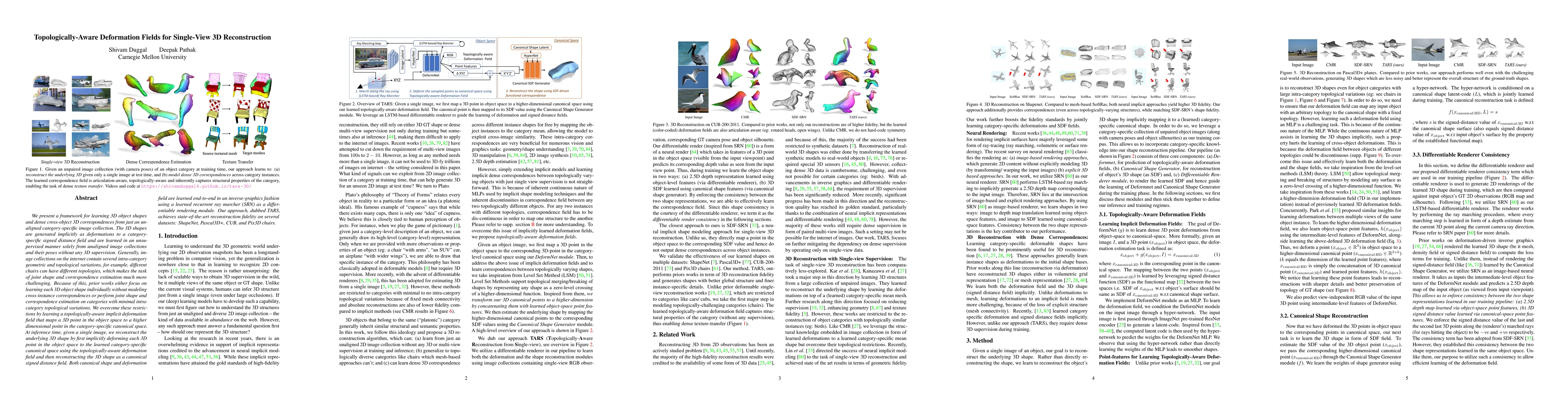 Thumbnail for Topologically-Aware Deformation Fields for Single-View 3D Reconstruction