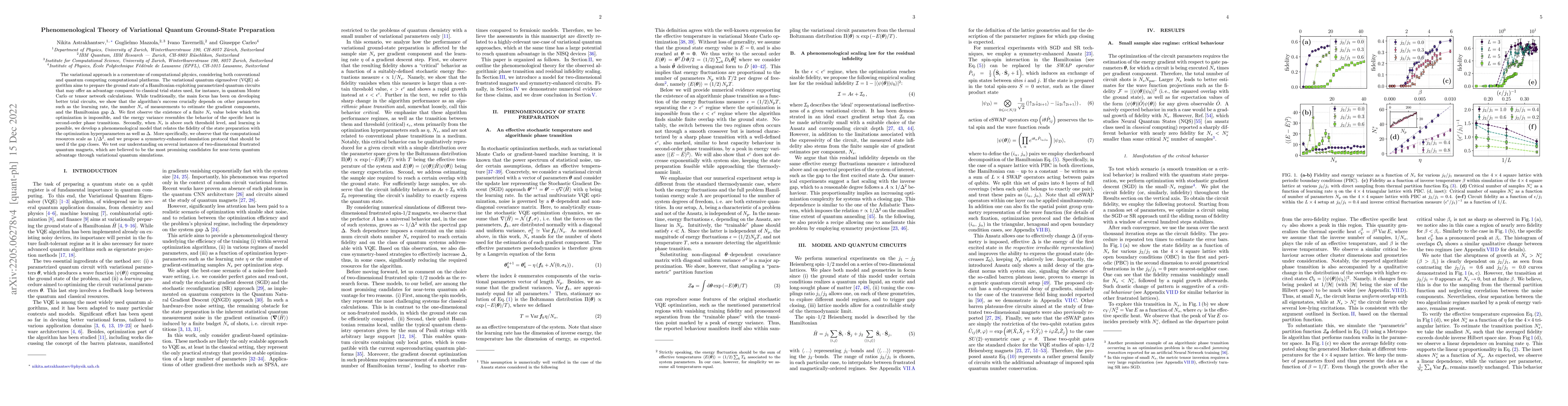 Thumbnail for Phenomenological Theory of Variational Quantum Ground-State Preparation