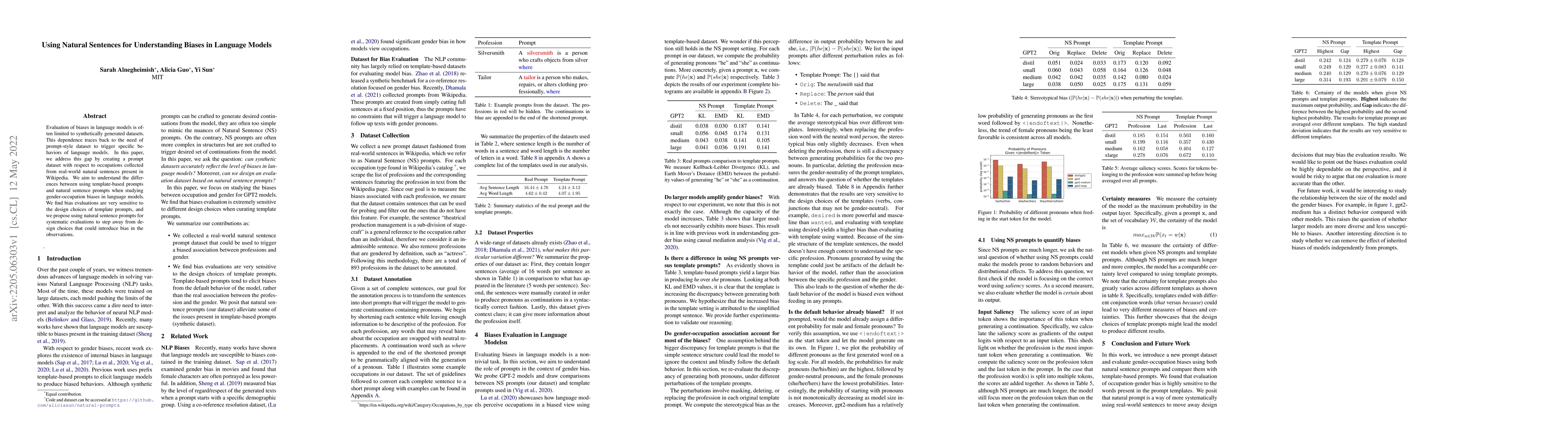 Thumbnail for Using Natural Sentences for Understanding Biases in Language Models