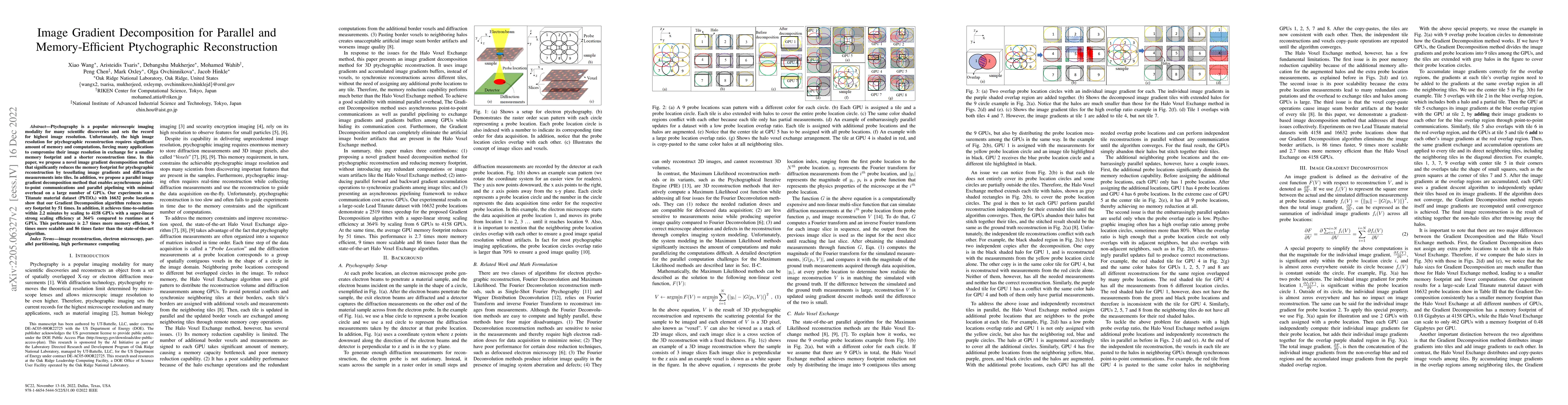 Thumbnail for Image Gradient Decomposition for Parallel and Memory-Efficient
  Ptychographic Reconstruction