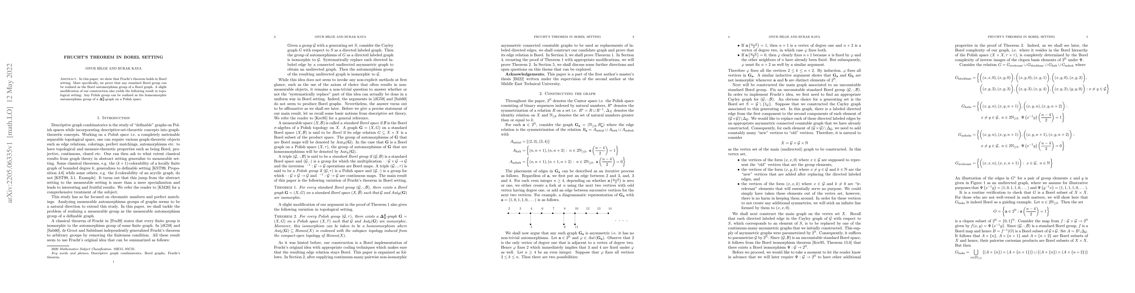 Thumbnail for Frucht's theorem in Borel setting