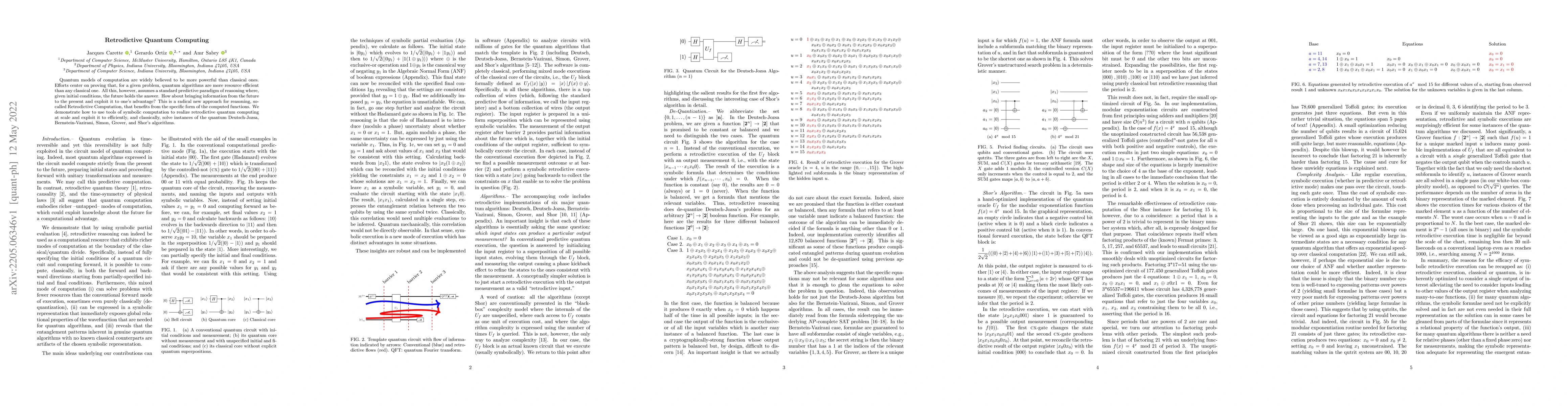 Thumbnail for Retrodictive Quantum Computing
