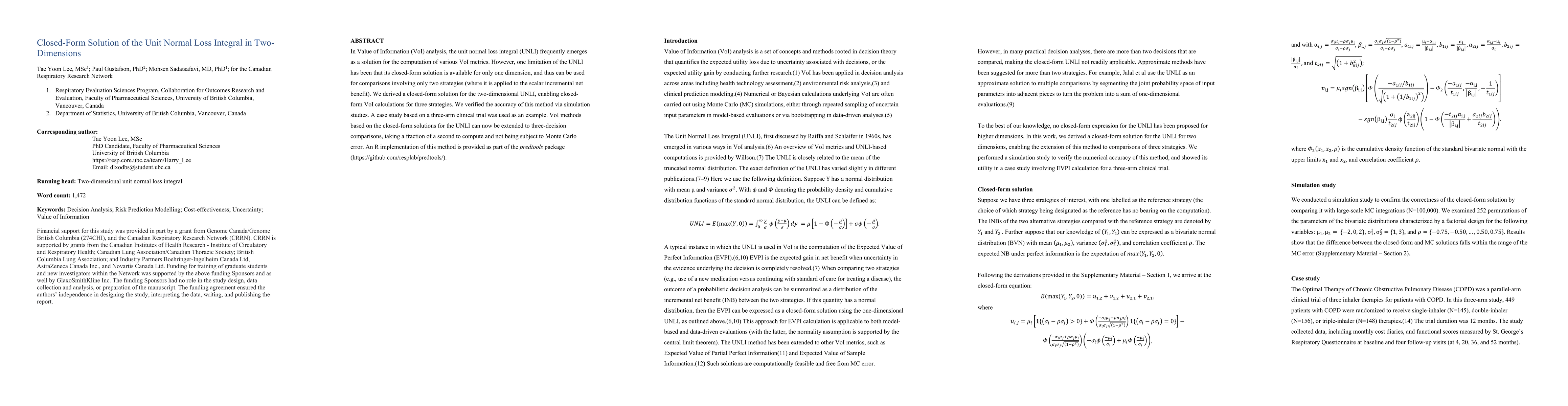 Thumbnail for Closed-Form Solution of the Unit Normal Loss Integral in Two-Dimensions