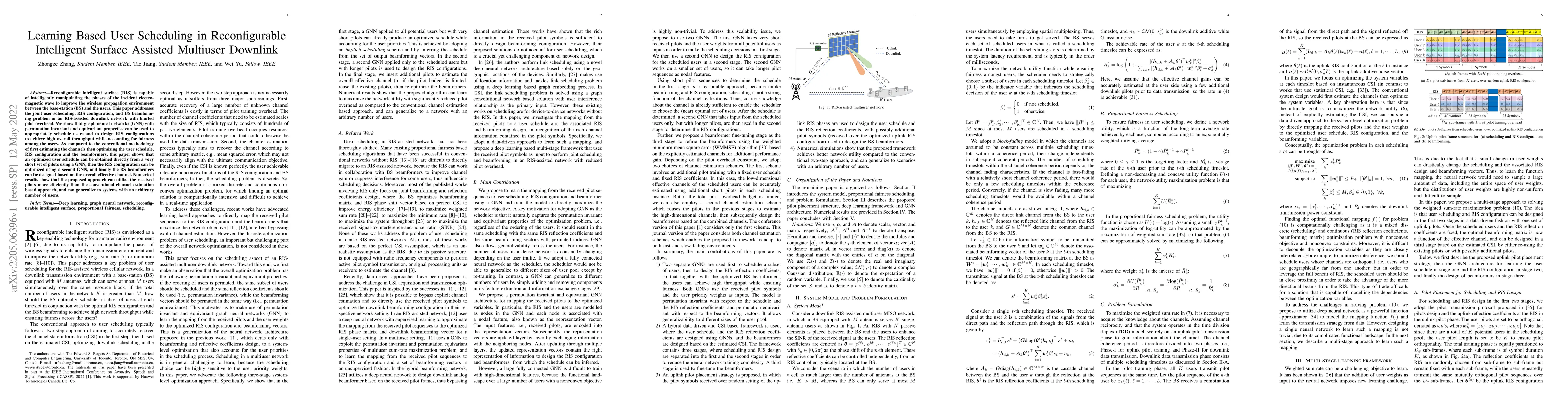 Thumbnail for Learning Based User Scheduling in Reconfigurable Intelligent Surface
  Assisted Multiuser Downlink