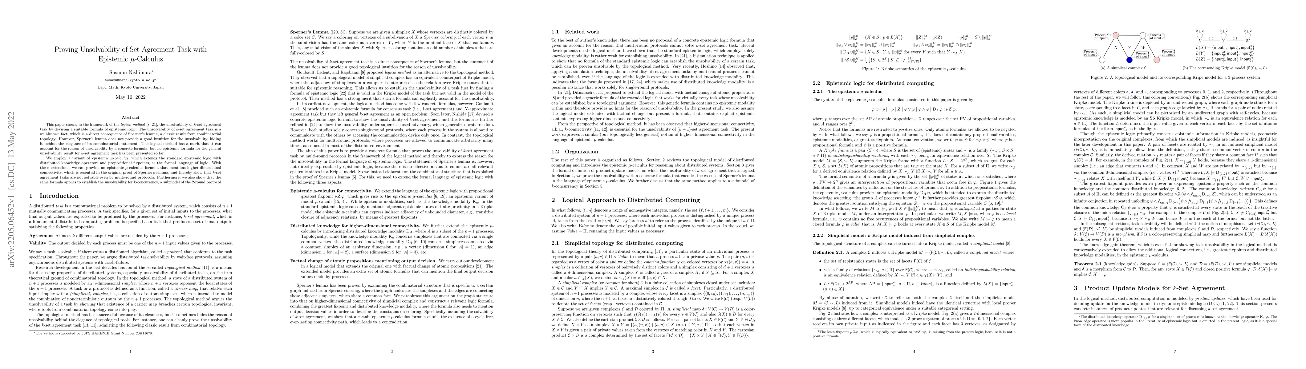 Thumbnail for Proving Unsolvability of Set Agreement Task with Epistemic mu-Calculus
