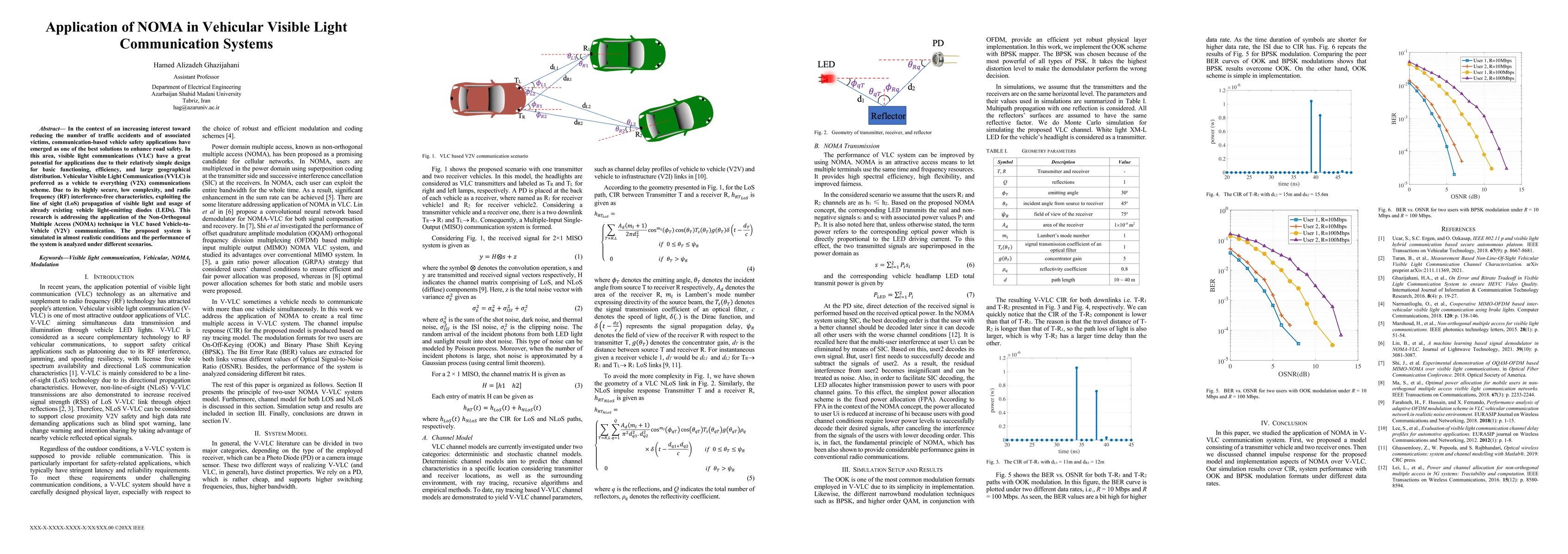 Thumbnail for Application of NOMA in Vehicular Visible Light Communication Systems