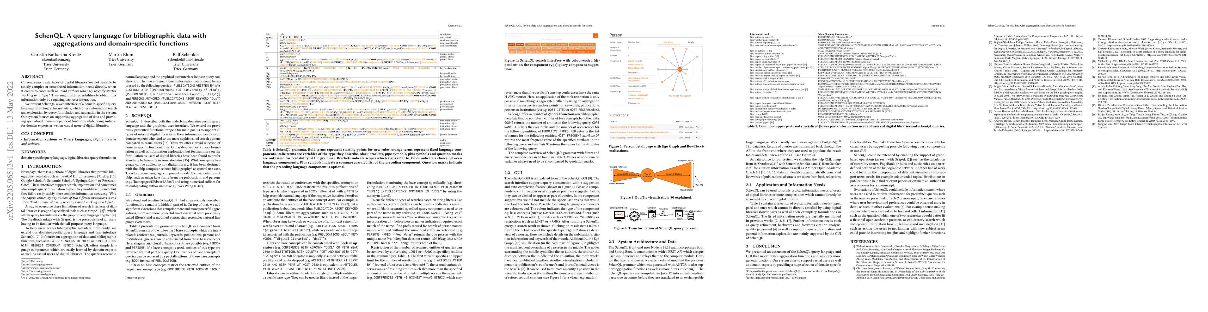 Thumbnail for SchenQL: A query language for bibliographic data with aggregations and
  domain-specific functions