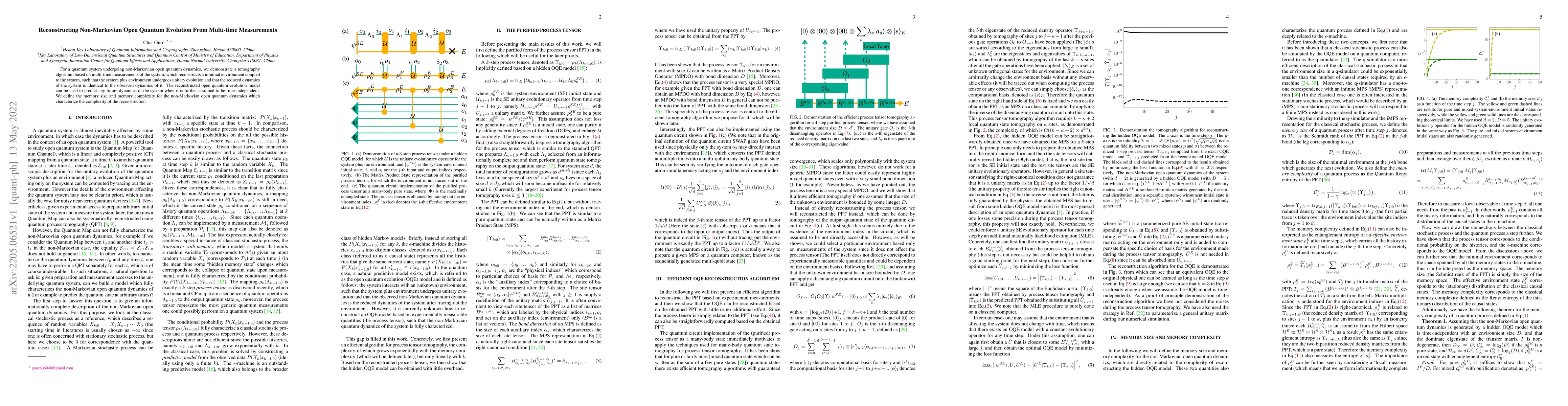 Thumbnail for Reconstructing Non-Markovian Open Quantum Evolution From Multi-time
  Measurements