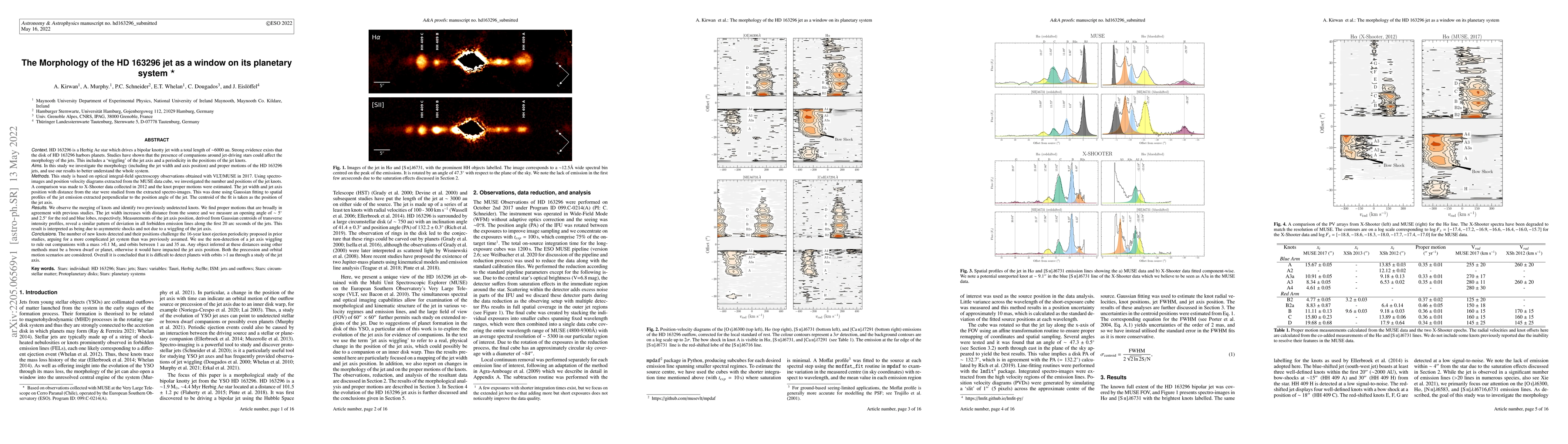 Thumbnail for The Morphology of the HD 163296 jet as a window on its planetary system
