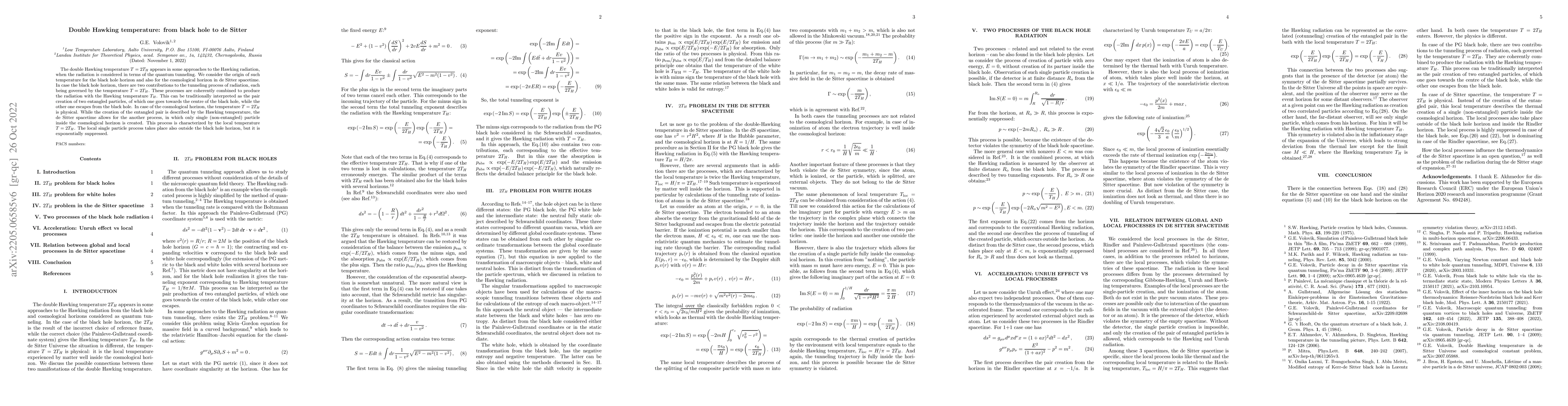 Thumbnail for Double Hawking temperature: from black hole to de Sitter
