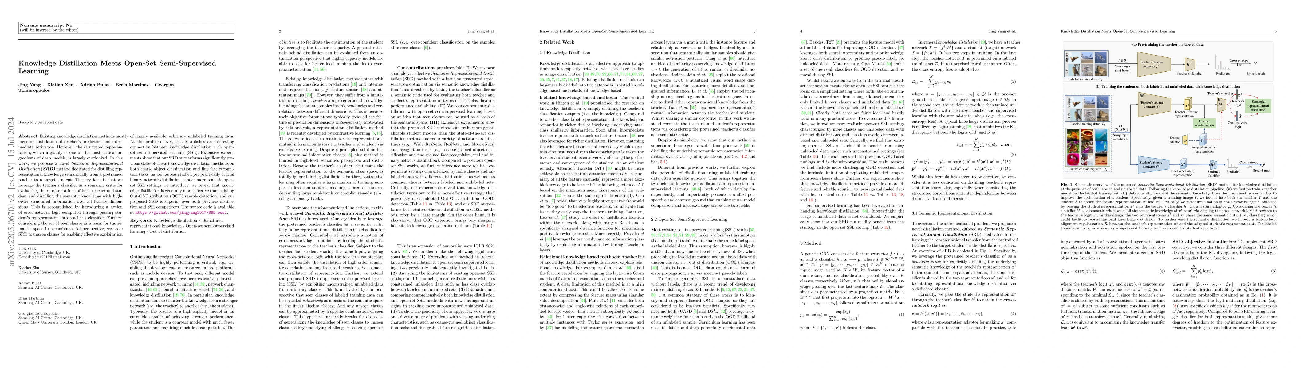 Thumbnail for Knowledge Distillation Meets Open-Set Semi-Supervised Learning