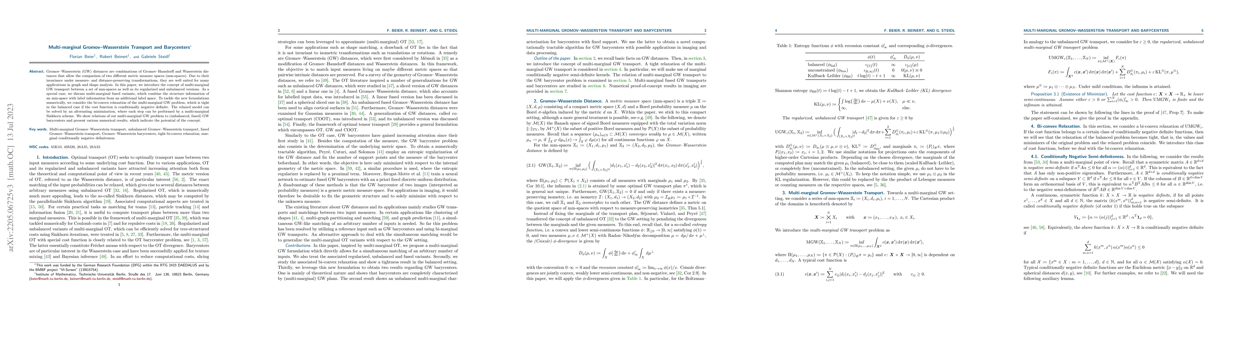 Thumbnail for Multi-Marginal Gromov-Wasserstein Transport and Barycenters