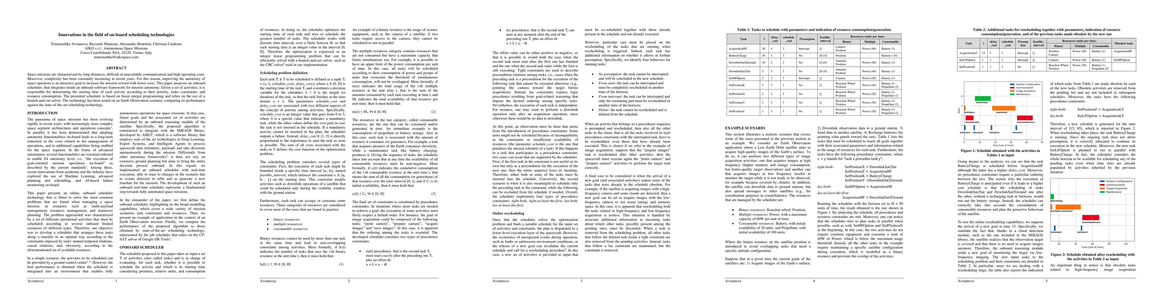 Thumbnail for Innovations in the field of on-board scheduling technologies