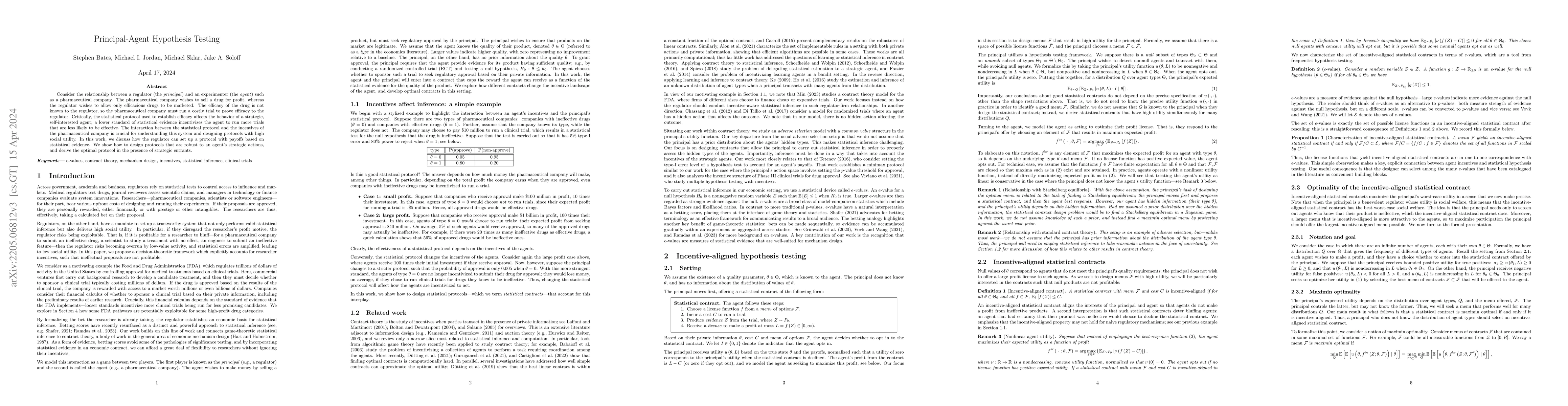 Thumbnail for Principal-Agent Hypothesis Testing