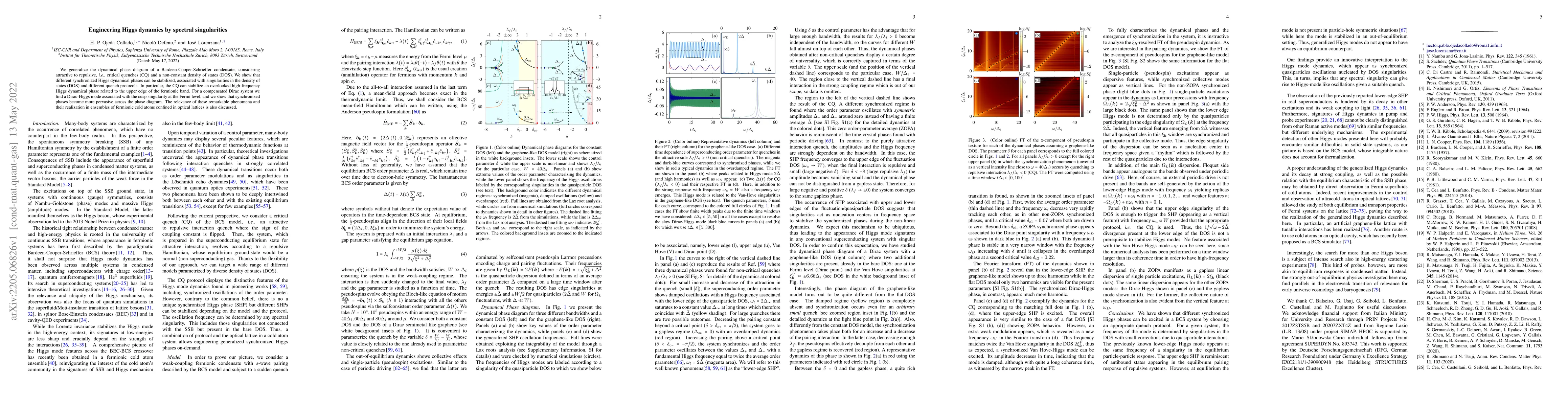 Thumbnail for Engineering Higgs dynamics by spectral singularities