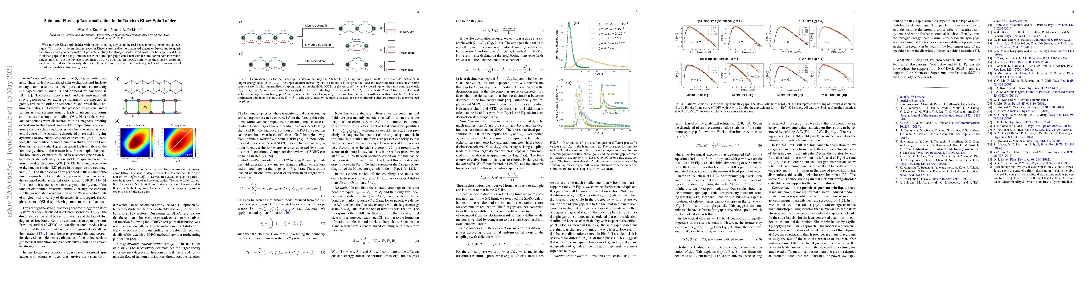 Thumbnail for Spin- and Flux-gap Renormalization in the Random Kitaev Spin Ladder