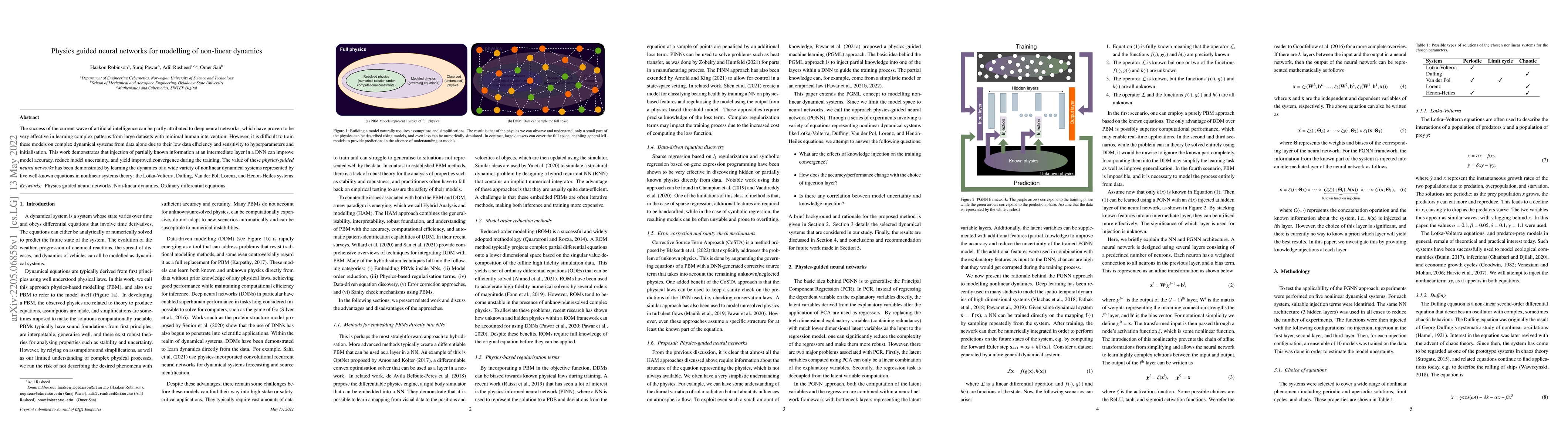 Thumbnail for Physics guided neural networks for modelling of non-linear dynamics