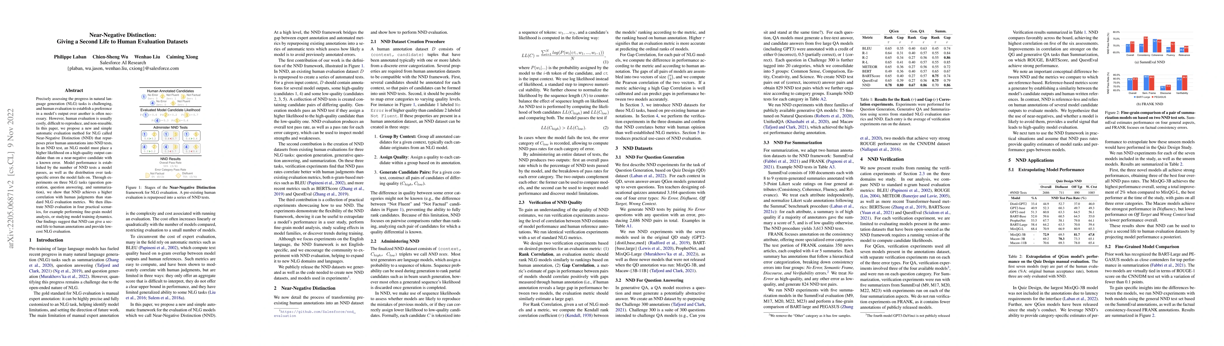 Thumbnail for Near-Negative Distinction: Giving a Second Life to Human Evaluation
  Datasets
