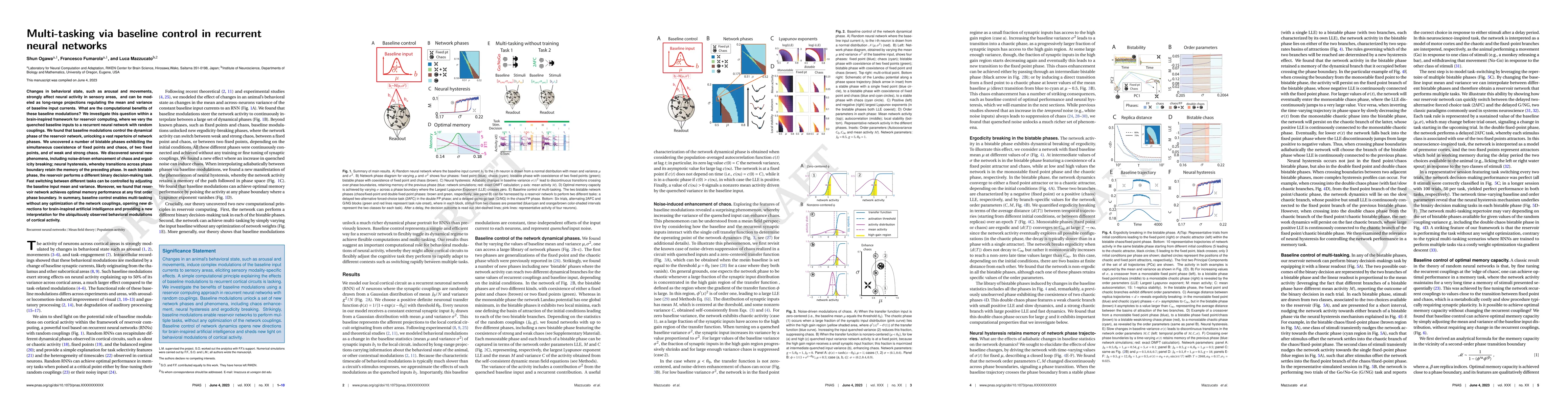 Thumbnail for Multi-tasking via baseline control in recurrent neural networks
