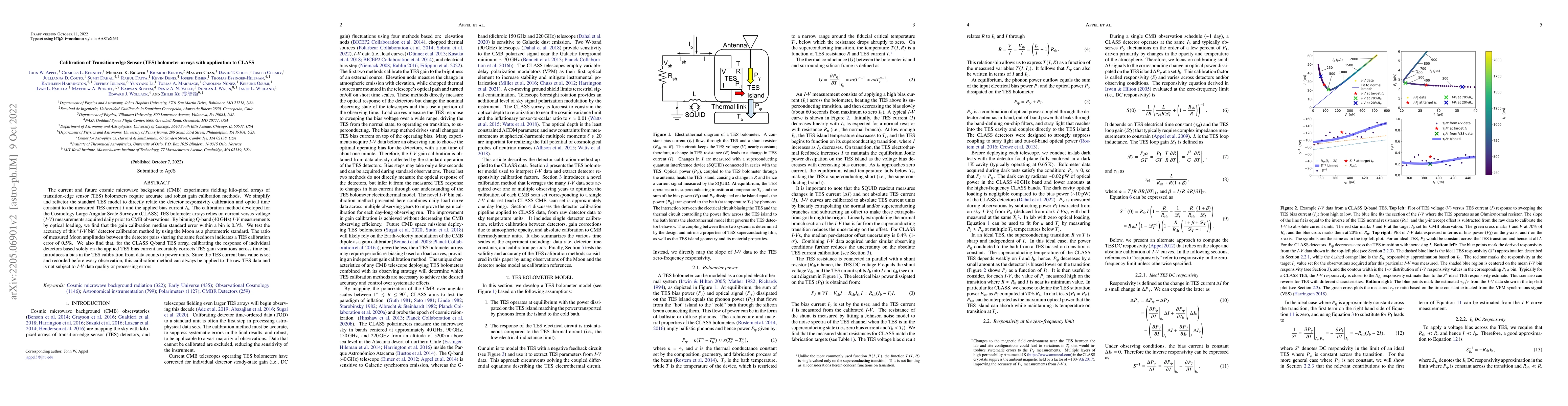 Thumbnail for Calibration of Transition-edge Sensor (TES) Bolometer Arrays with
  Application to CLASS