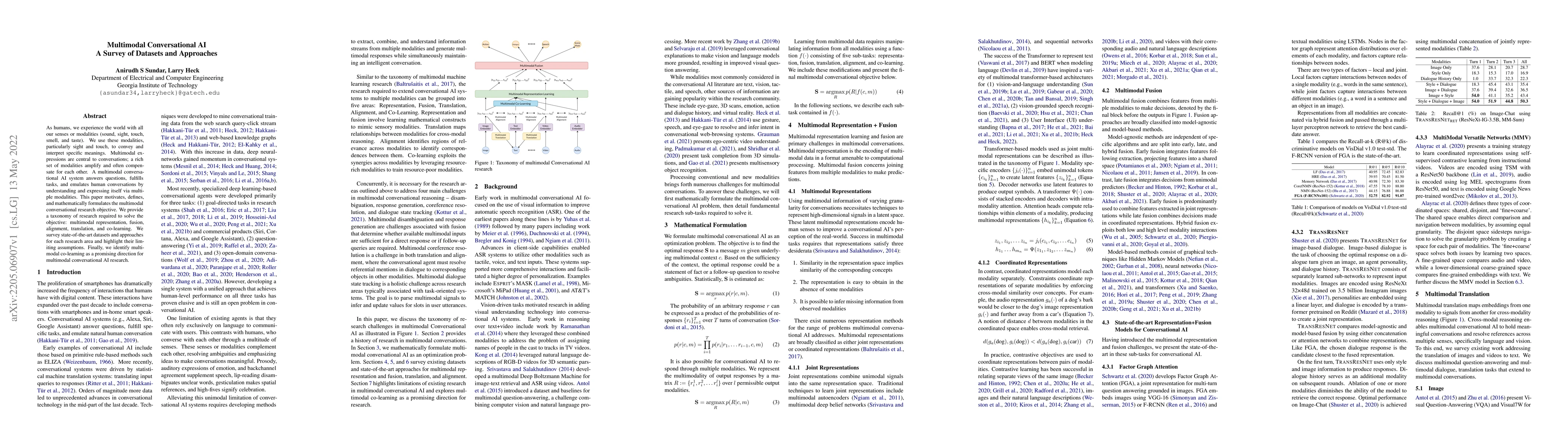 Thumbnail for Multimodal Conversational AI: A Survey of Datasets and Approaches