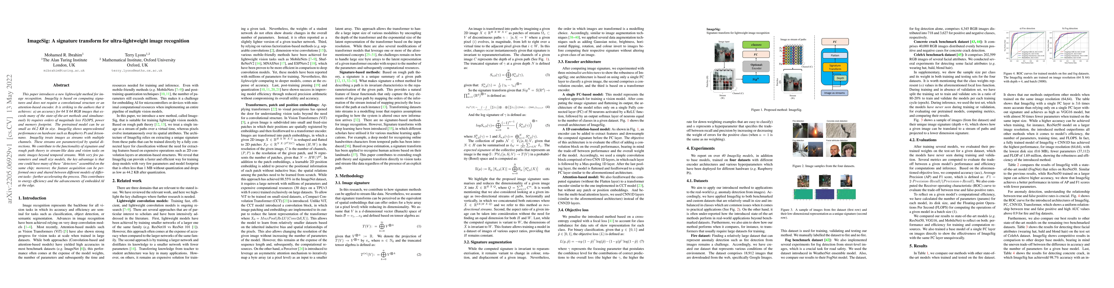 Thumbnail for ImageSig: A signature transform for ultra-lightweight image recognition