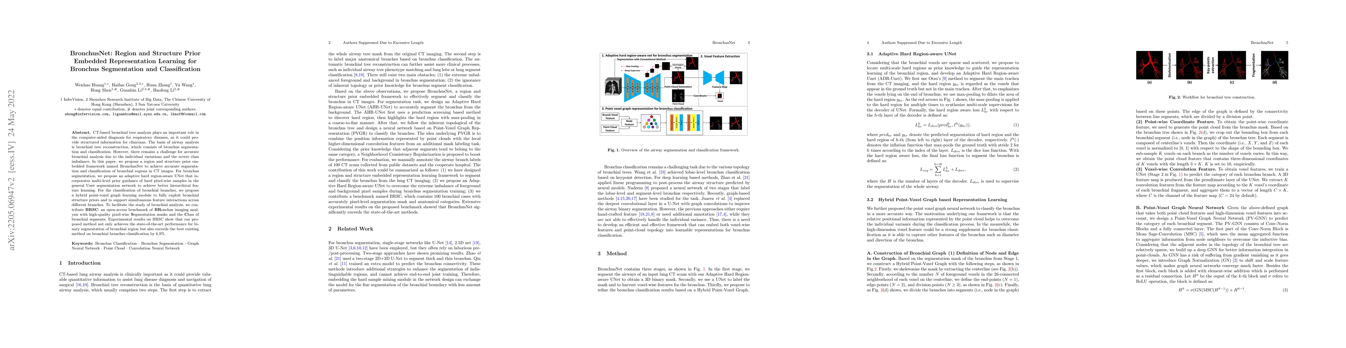 Thumbnail for BronchusNet: Region and Structure Prior Embedded Representation Learning
  for Bronchus Segmentation and Classification