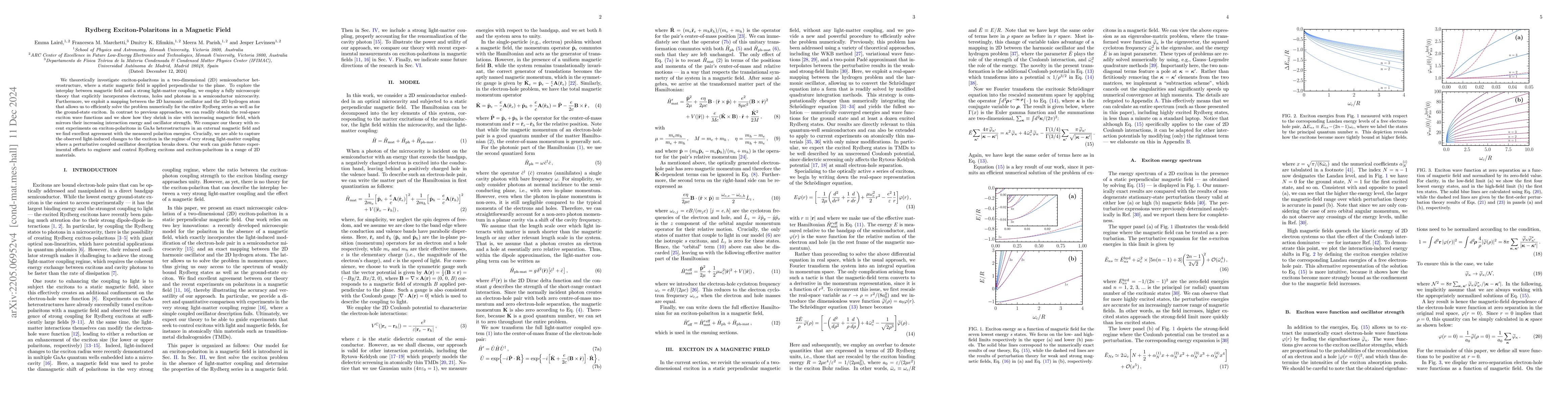 Thumbnail for Rydberg Exciton-Polaritons in a Magnetic Field
