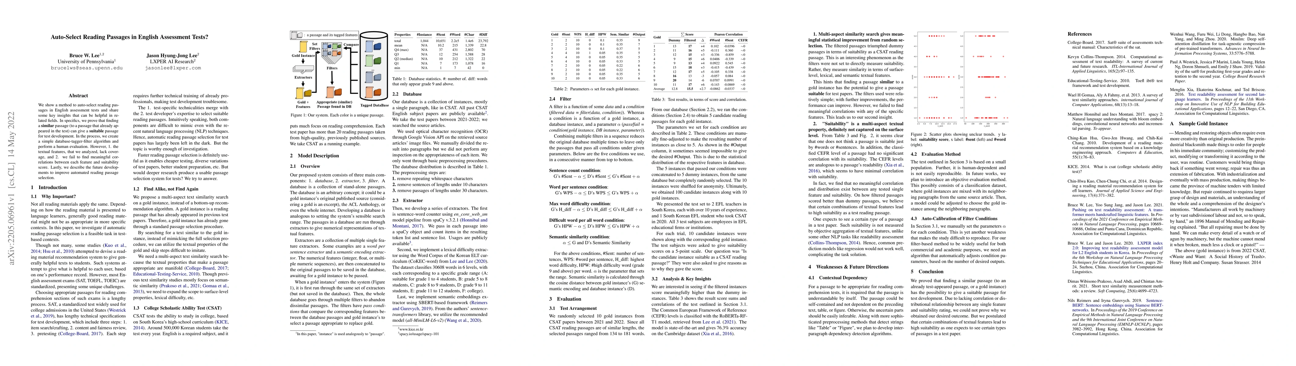 Thumbnail for Auto-Select Reading Passages in English Assessment Tests?