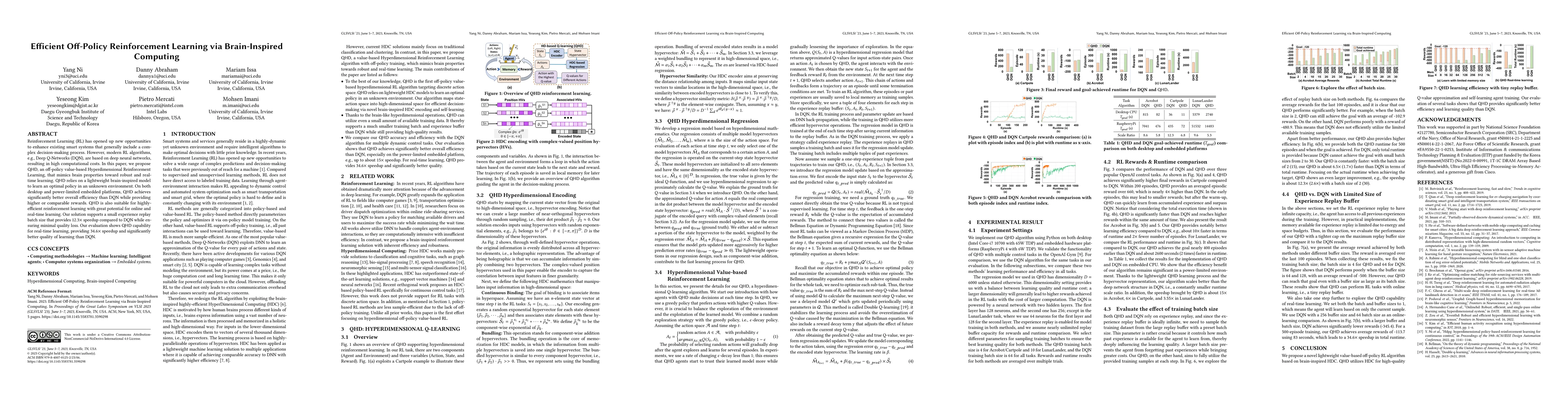 Thumbnail for Efficient Off-Policy Reinforcement Learning via Brain-Inspired Computing