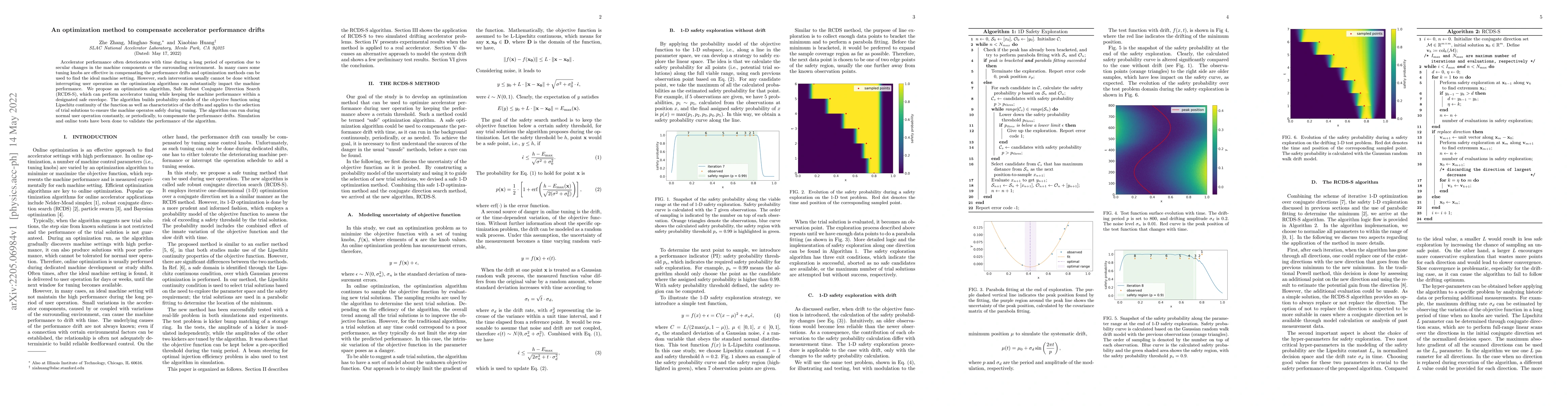 Thumbnail for An optimization method to compensate accelerator performance drifts