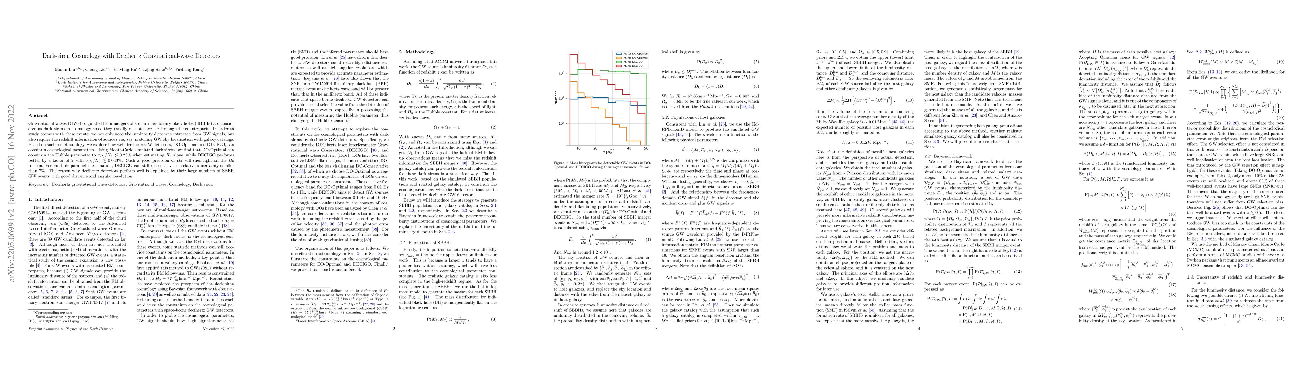 Thumbnail for Dark-siren Cosmology with Decihertz Gravitational-wave Detectors