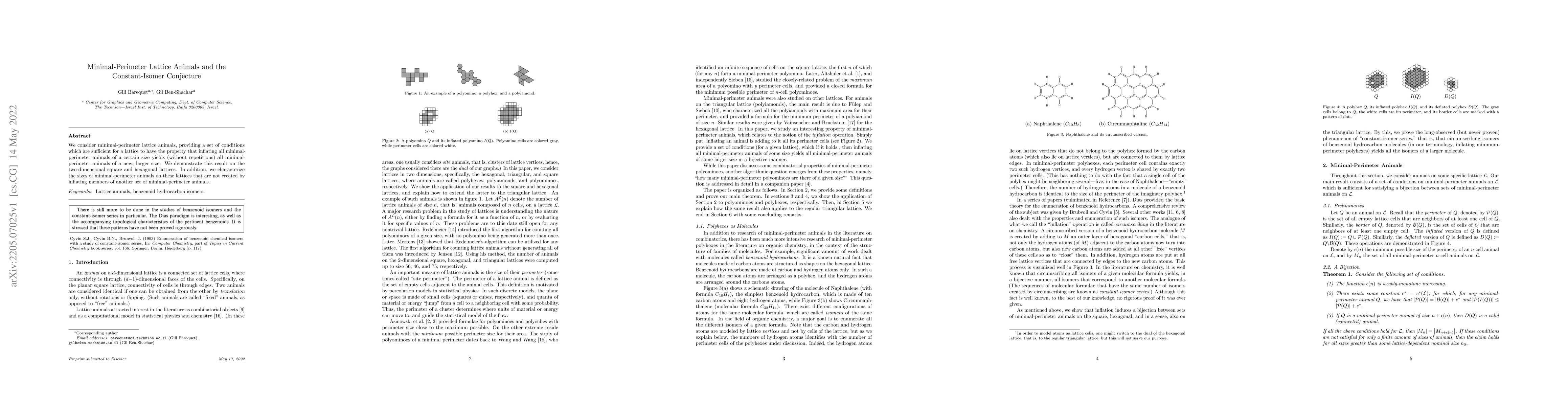 Thumbnail for Minimal-Perimeter Lattice Animals and the Constant-Isomer Conjecture