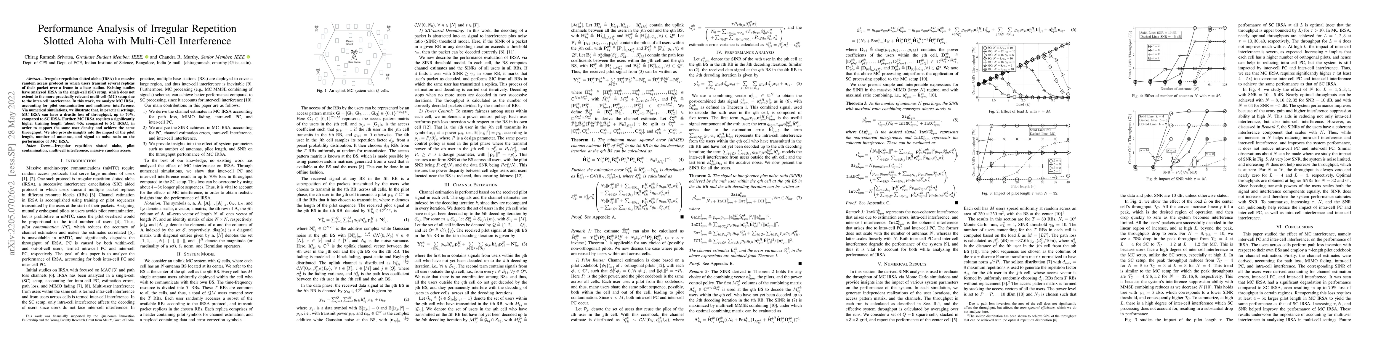 Thumbnail for Performance Analysis of Irregular Repetition Slotted Aloha with
  Multi-Cell Interference