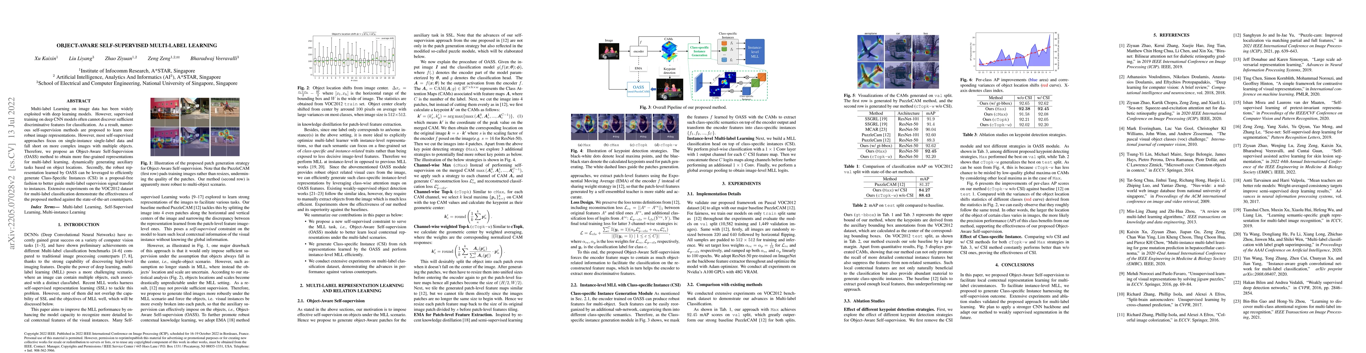 Thumbnail for Object-Aware Self-supervised Multi-Label Learning