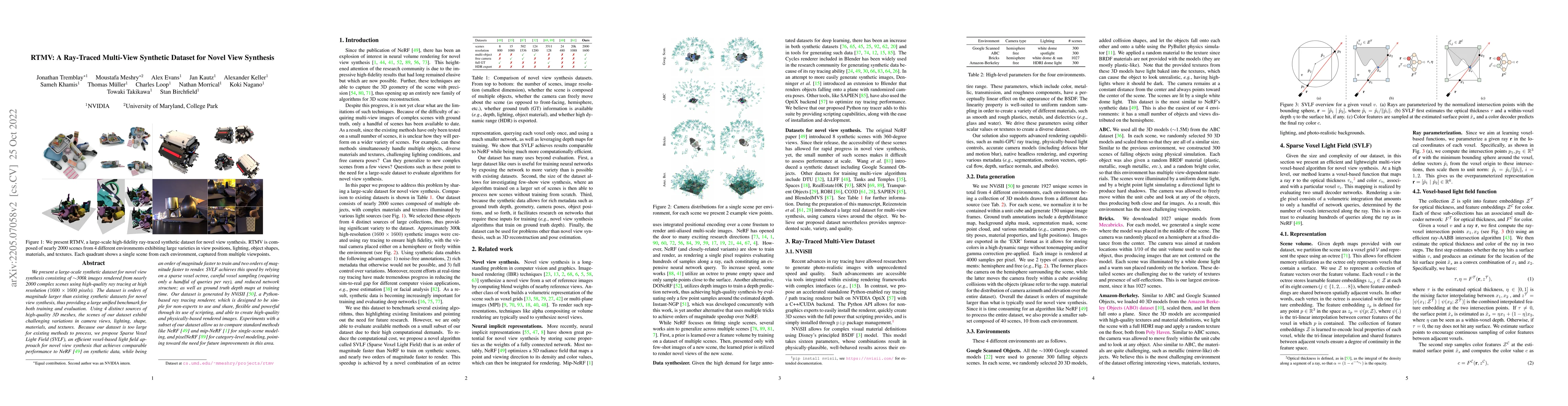 Thumbnail for RTMV: A Ray-Traced Multi-View Synthetic Dataset for Novel View Synthesis