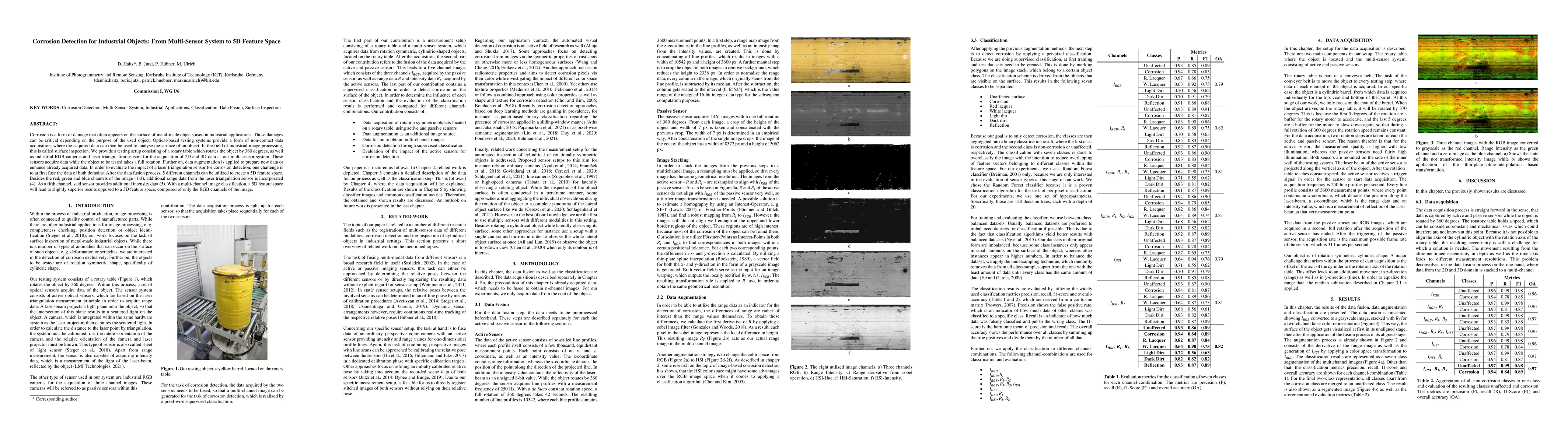 Thumbnail for Corrosion Detection for Industrial Objects: From Multi-Sensor System to
  5D Feature Space