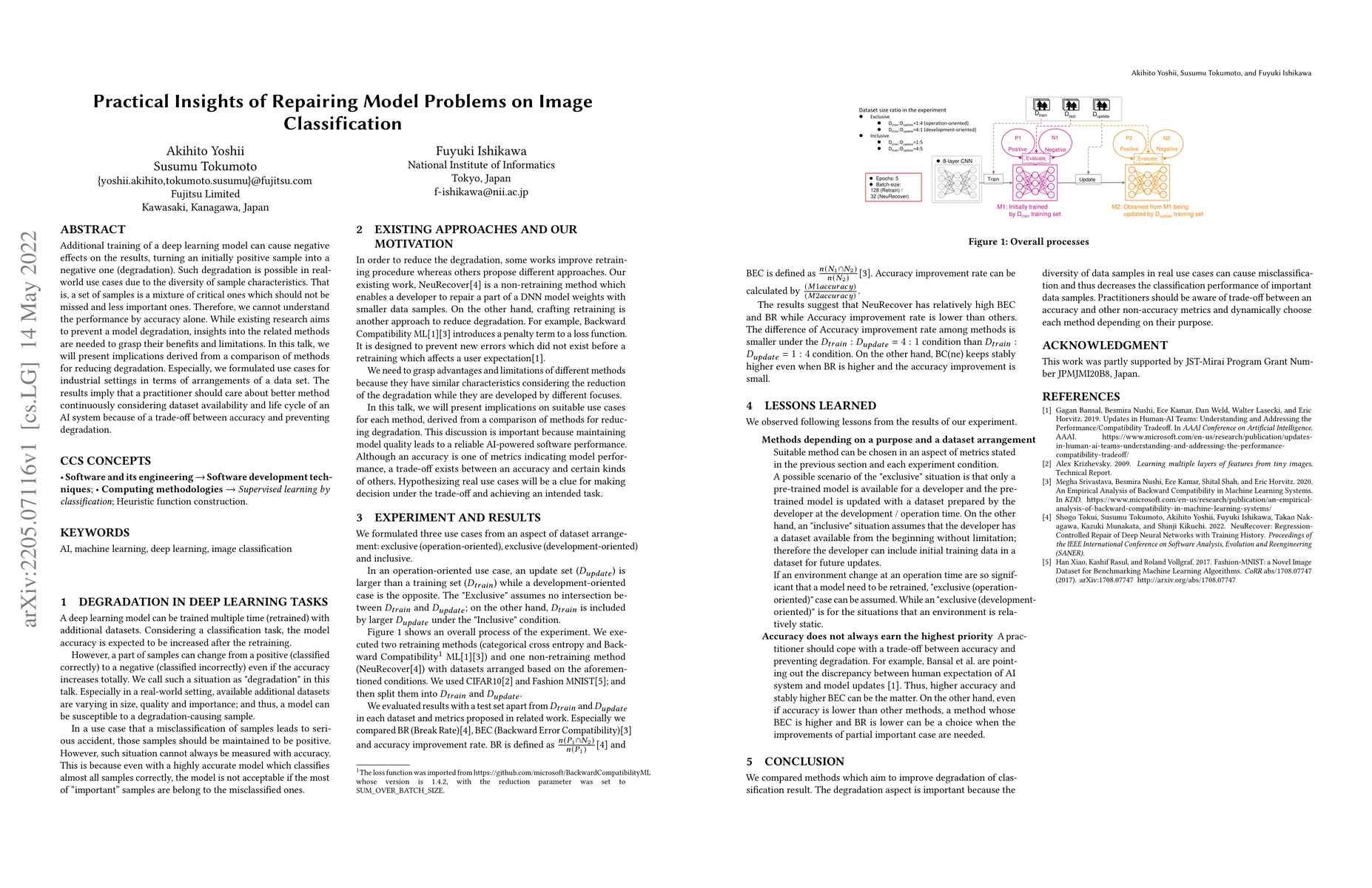 Thumbnail for Practical Insights of Repairing Model Problems on Image Classification